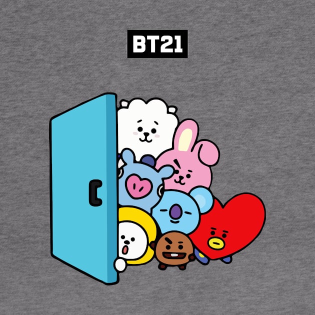 bt21 bts exclusive design 2 by Typography Dose